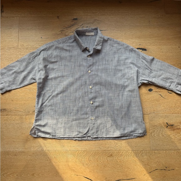 CP Shades Rooney Striped Cotton Blouse Sz M/L Boxy PRISTINE Price firm! - Picture 13 of 14